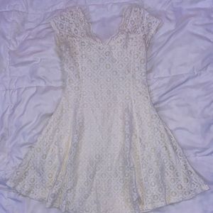 white lace sundress